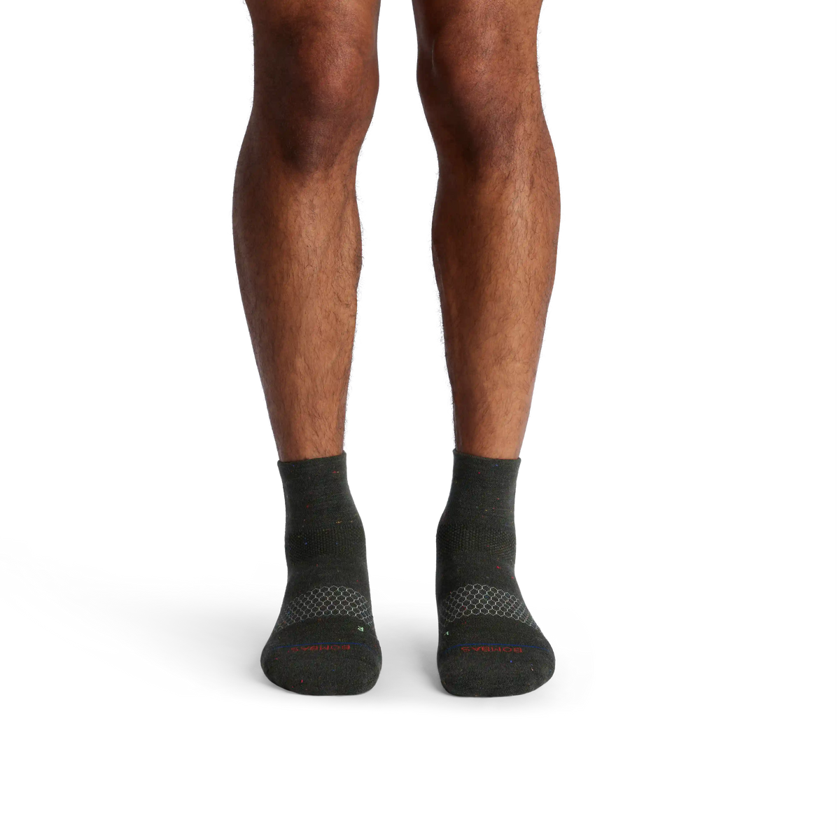 Men's Merino Wool Blend Run Quarter Socks