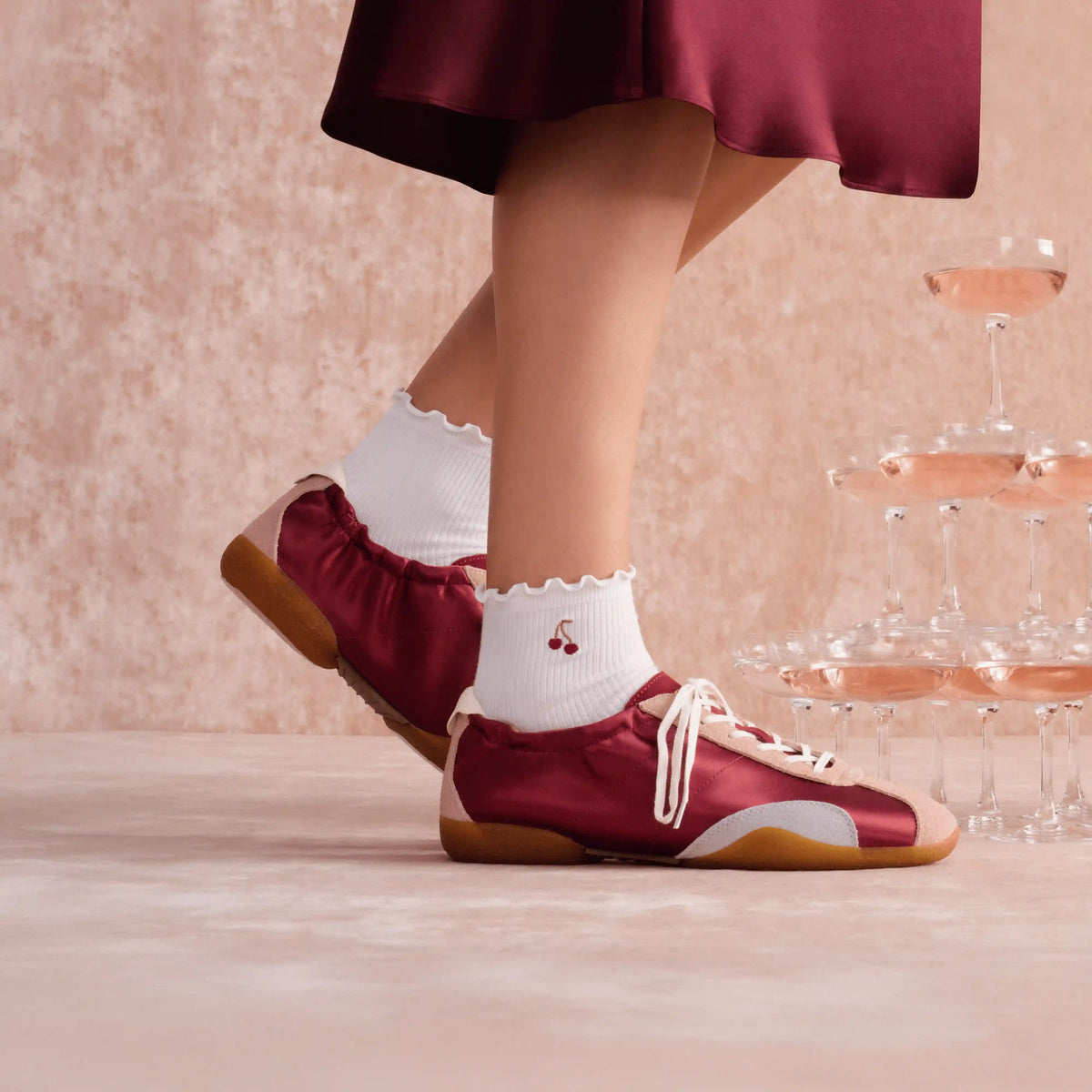 Women's Ruffle Rib Quarter Socks