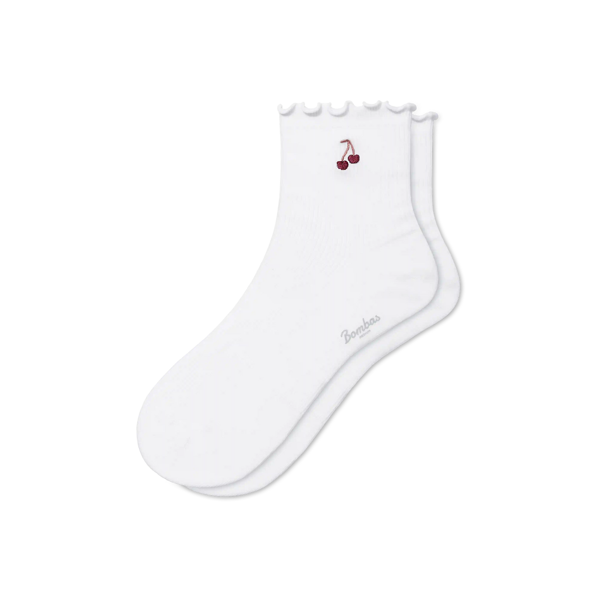 Women's Ruffle Rib Quarter Socks