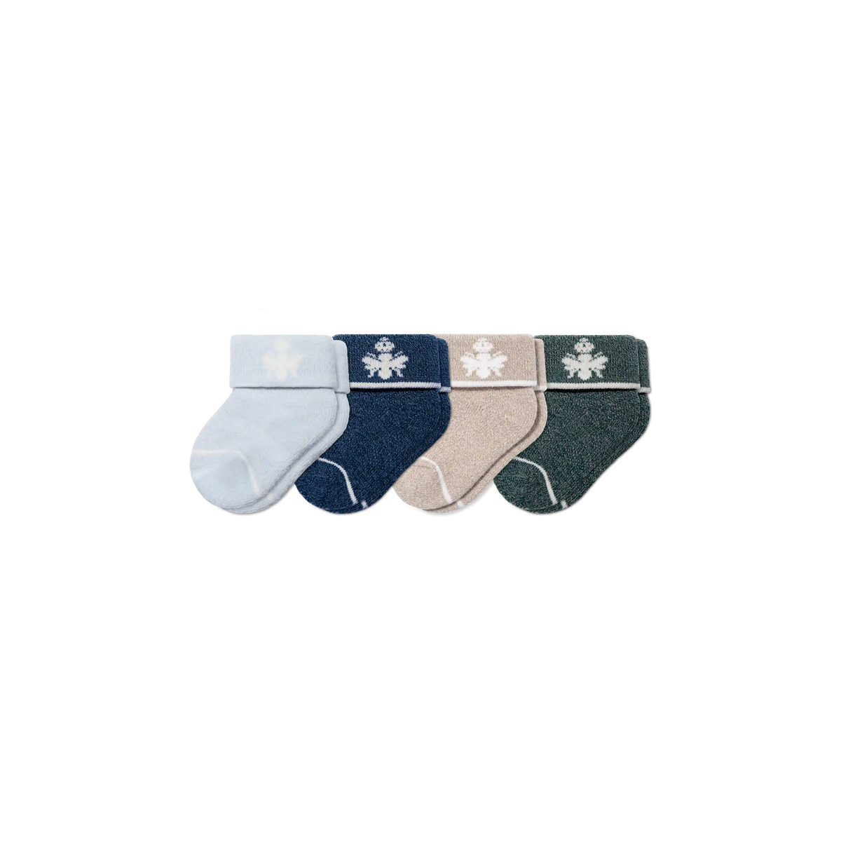 Baby Merino Wool Blend Calf Sock 4-Pack (0-6 Months)