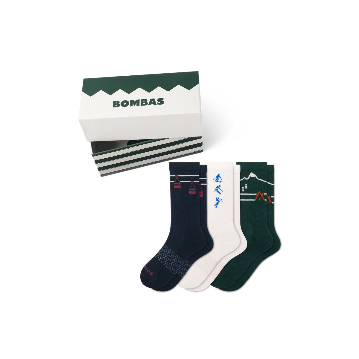 Men's Holiday Calf Sock 3-Pack Gift Box