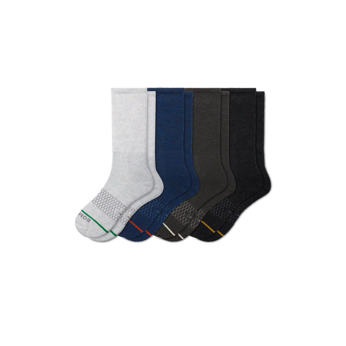 Men's Merino Wool Blend Wide Calf Sock 4-Pack