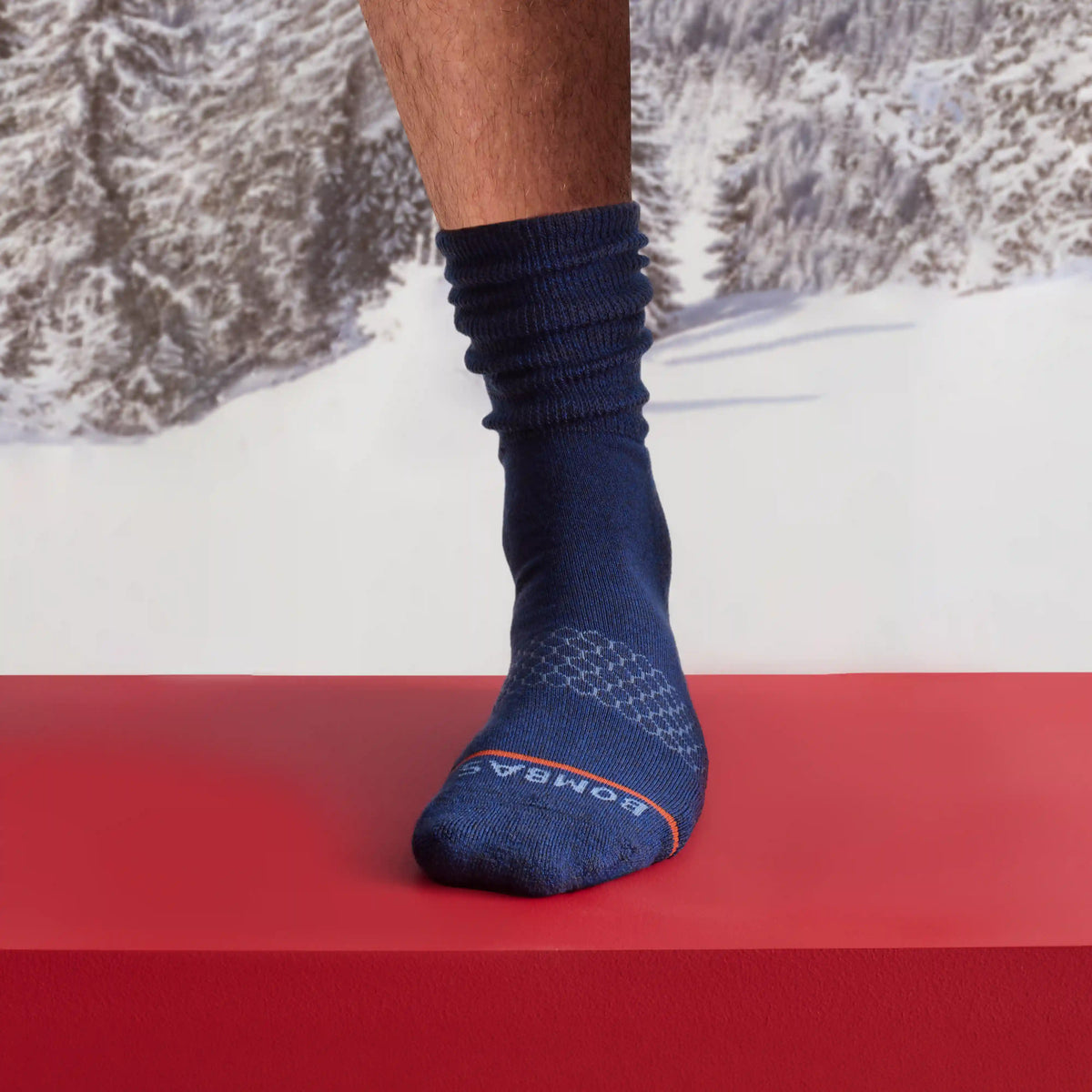 Men's Merino Wool Blend Wide Calf Sock 4-Pack