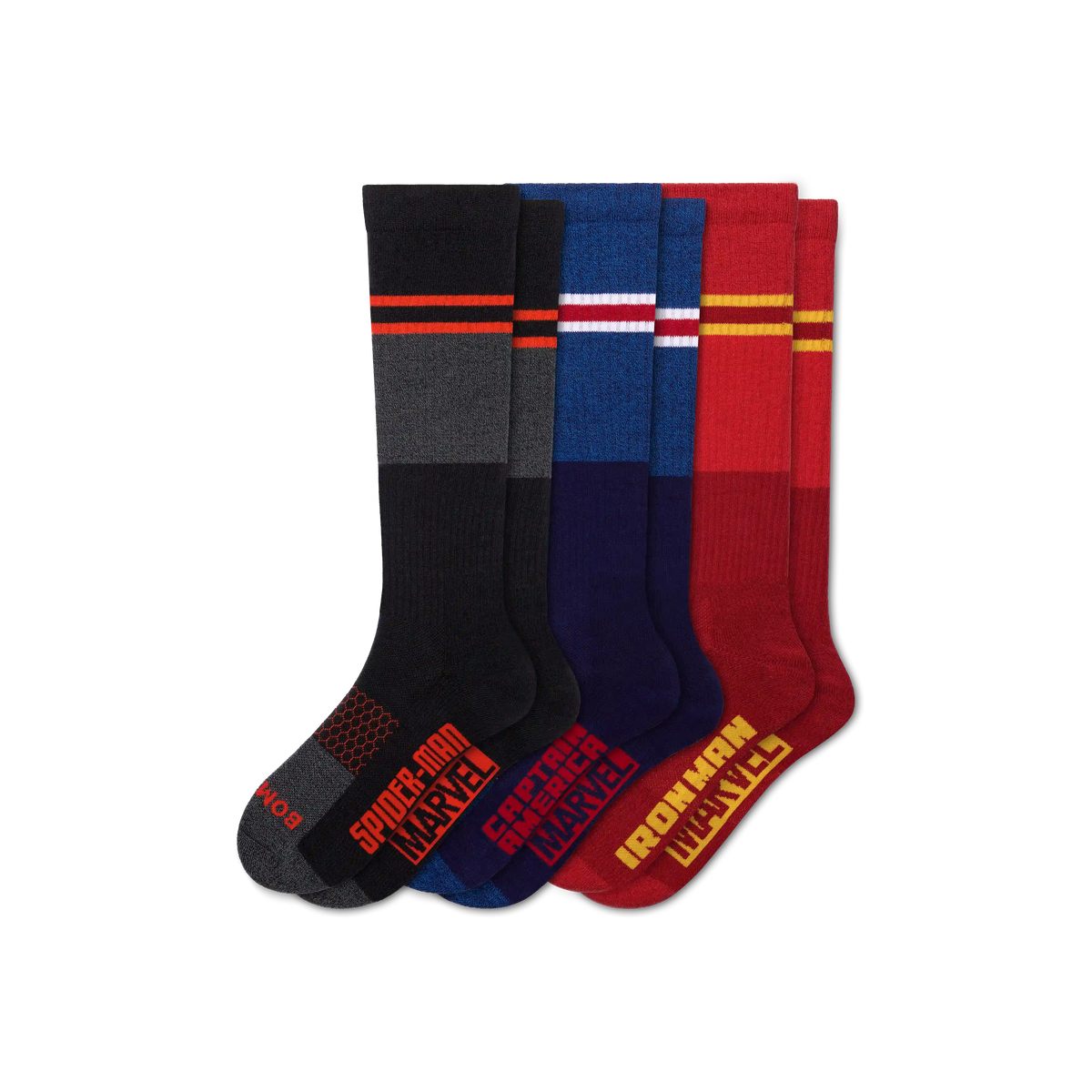 Marvel | Bombas Adult Everyday Compression Knee High Sock 3-Pack (15-20mmHg)