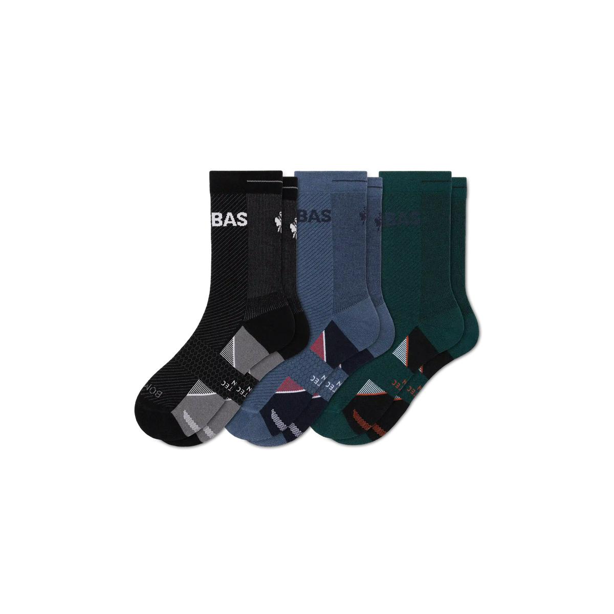 Men's Run Half Calf Sock 3-Pack