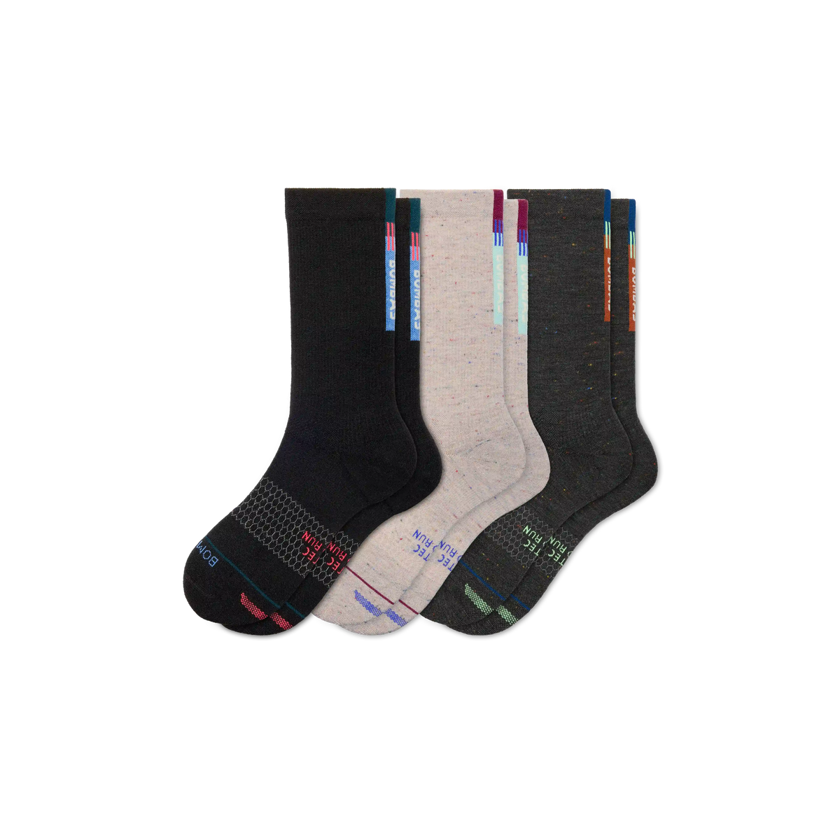 Women's Merino Wool Blend Run Calf Sock 3-Pack
