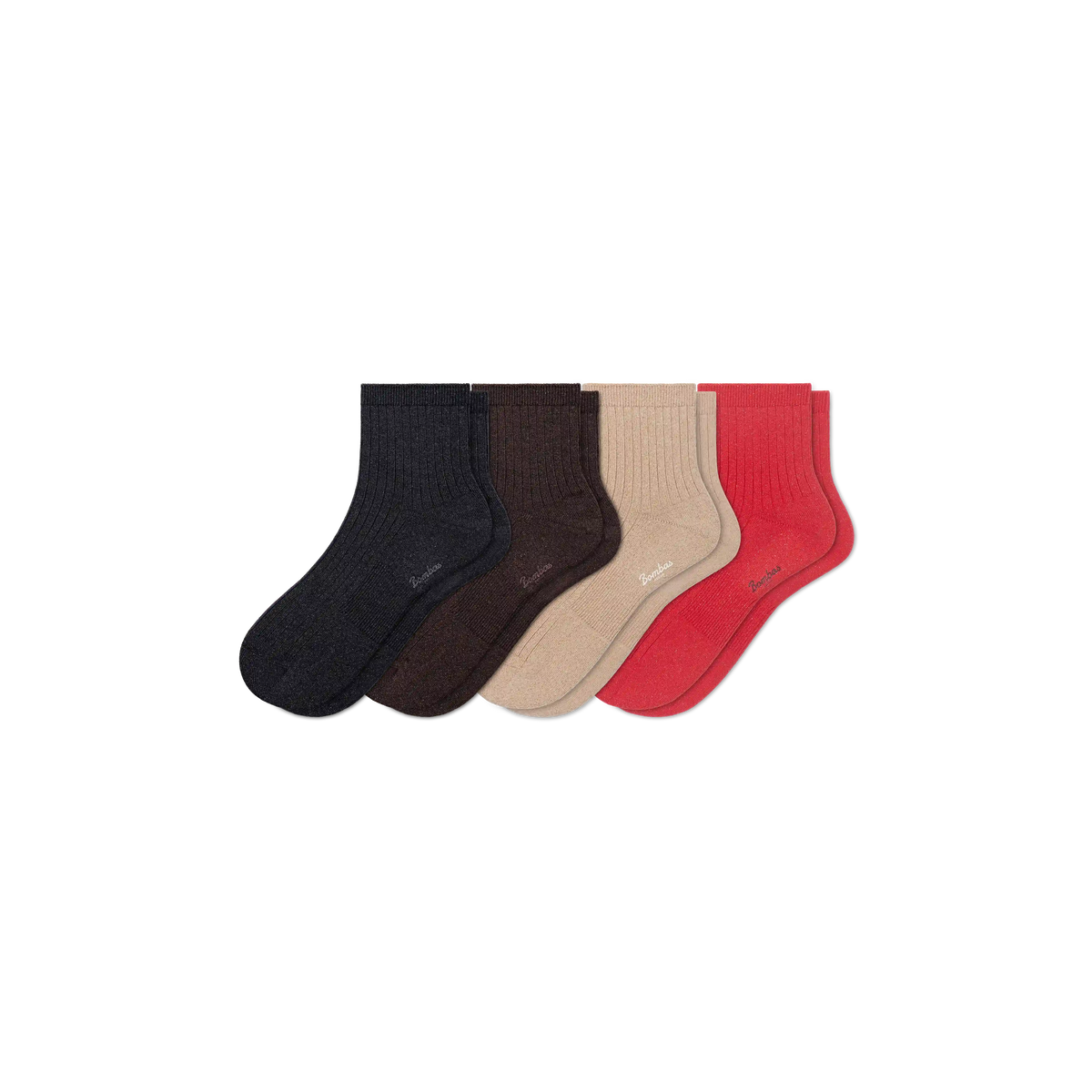 Women's Wide Rib Quarter Sock 4-Pack