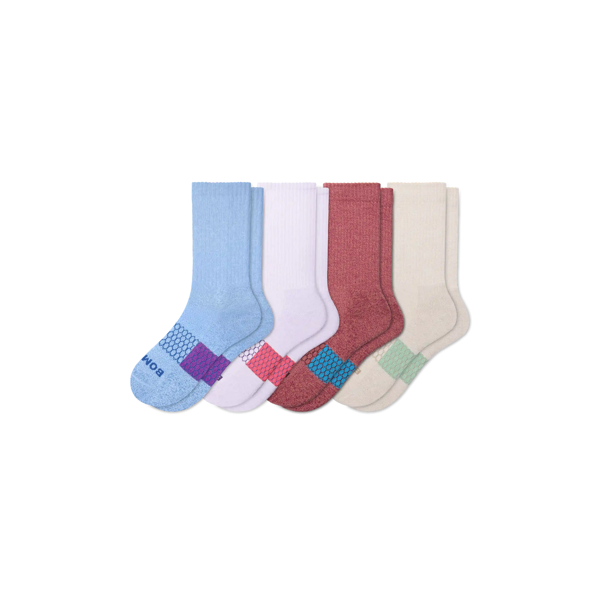 Youth Marl Calf Sock 4-Pack