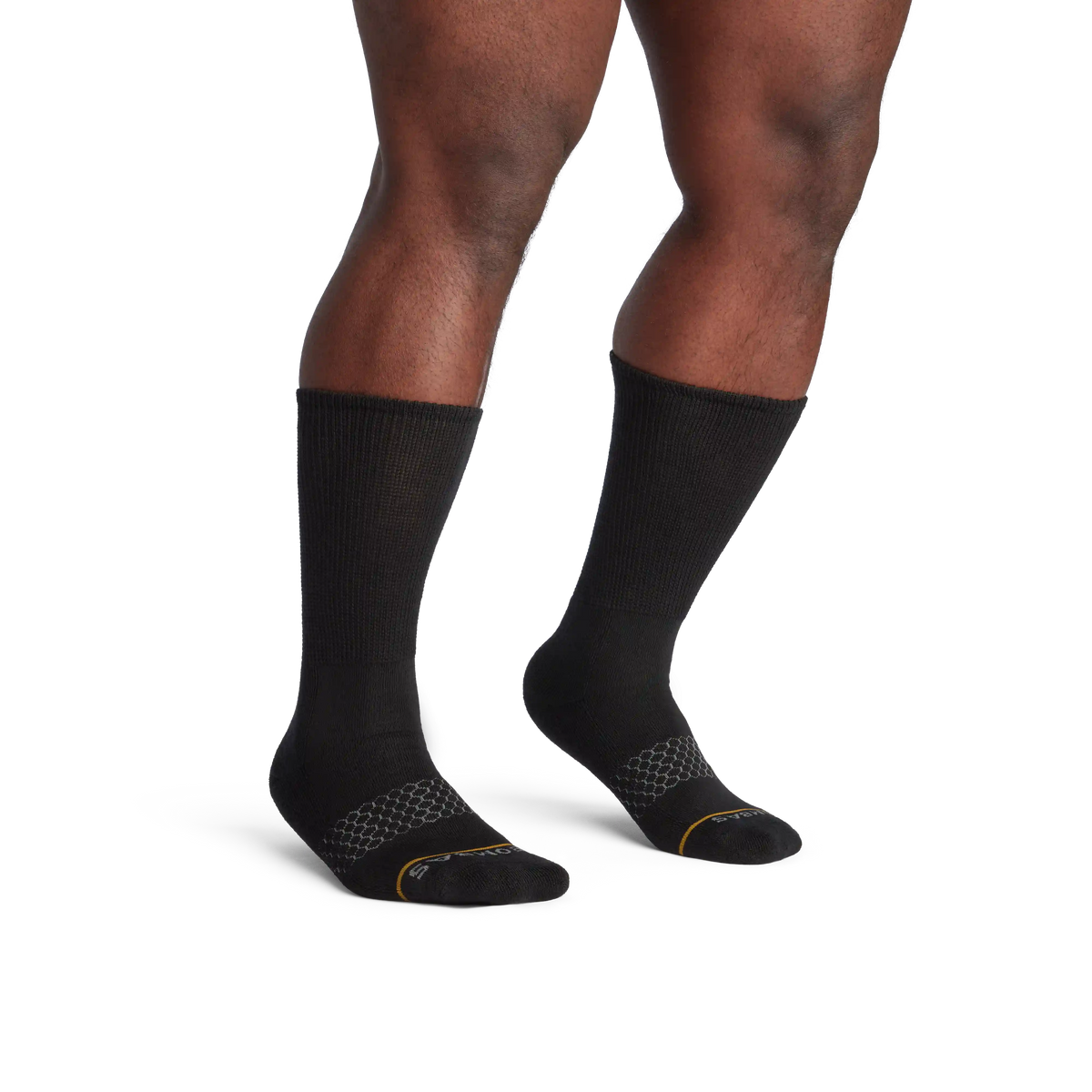 Men's Merino Wool Blend Wide Calf Socks