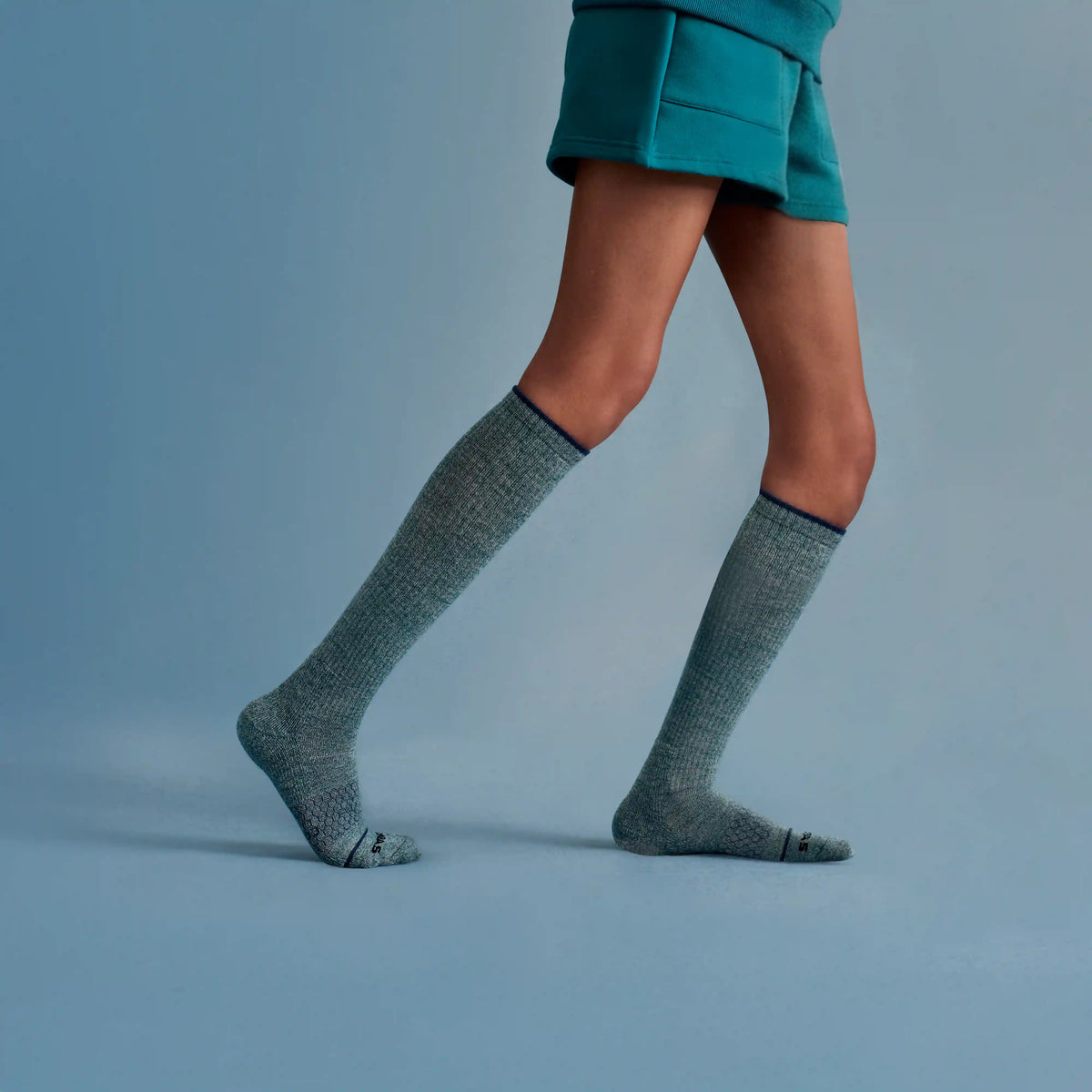 Women's Merino Wool Blend Everyday Compression Knee High Sock 6-Pack (15-20mmHg)