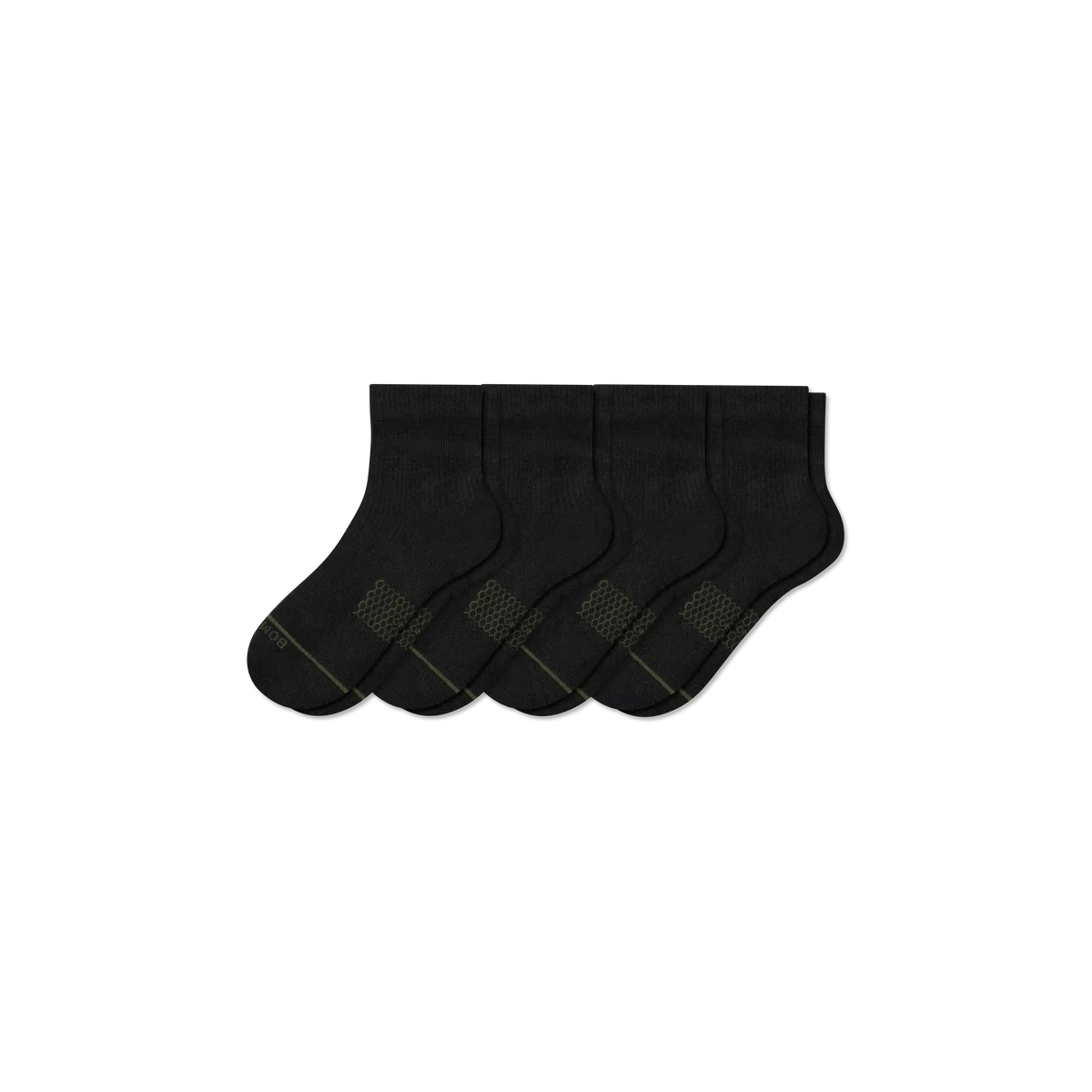 Women's Merino Wool Blend Modern Rib Quarter Sock 4-Pack