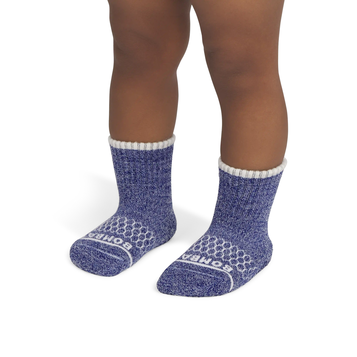 Toddler Merino Wool Blend Gripper Calf Sock 8-Pack