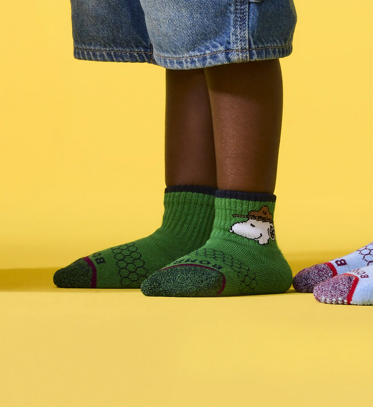 Peanuts x Bombas: Junior Gripper Calf Sock 4-Pack Gift Box
