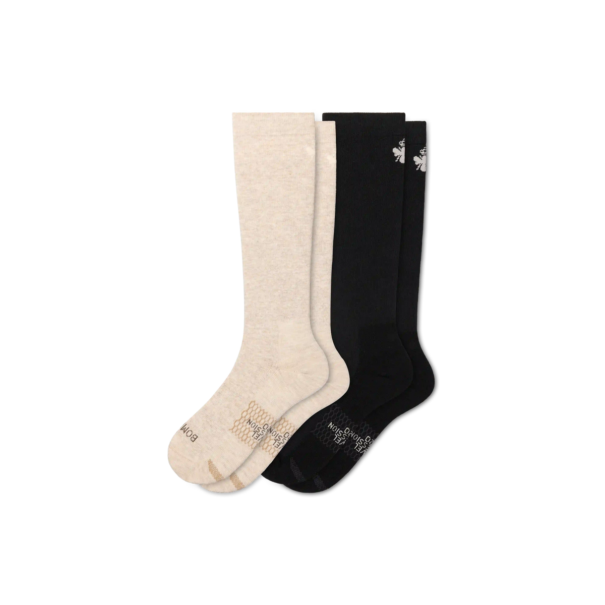 Men's Travel Compression Knee High Sock 2-Pack (15–20mmHg)