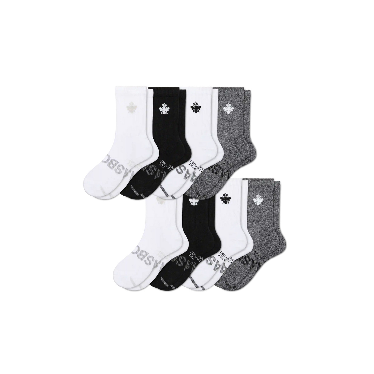 Men's All Sport Half Calf Sock 8-Pack