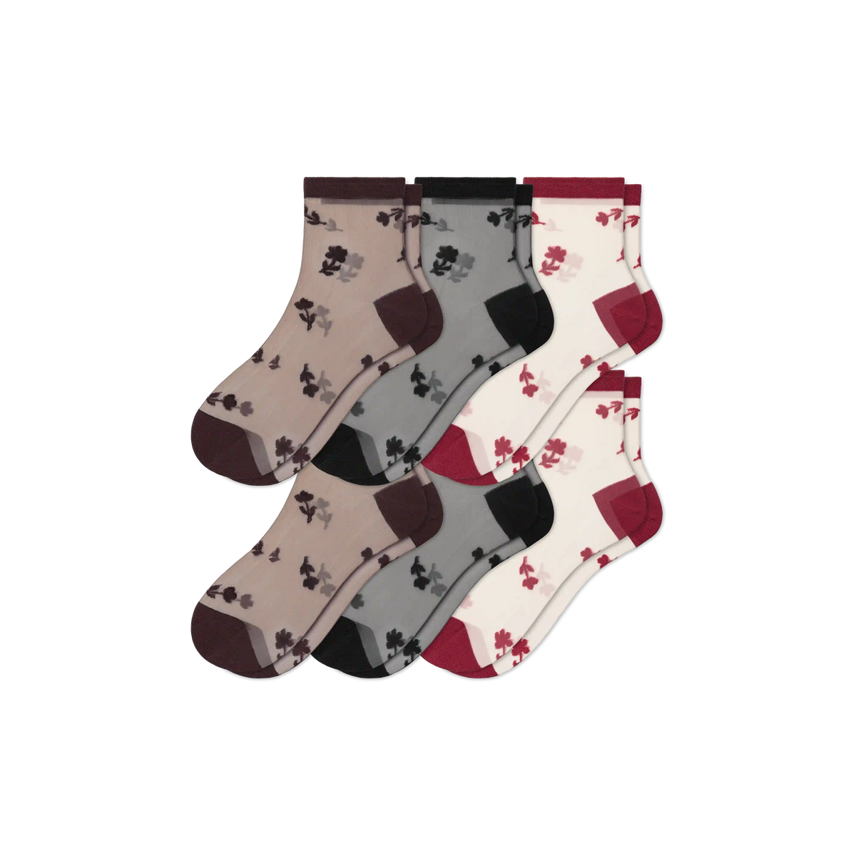 Women's Sheer Quarter Sock 6-Pack