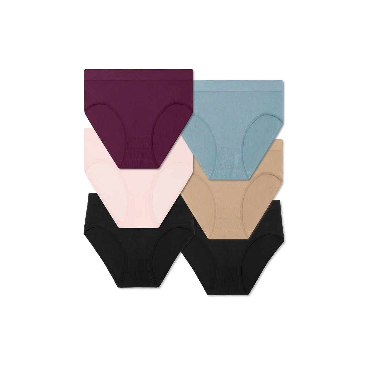 Women's Seamless High Rise Brief 6-Pack
