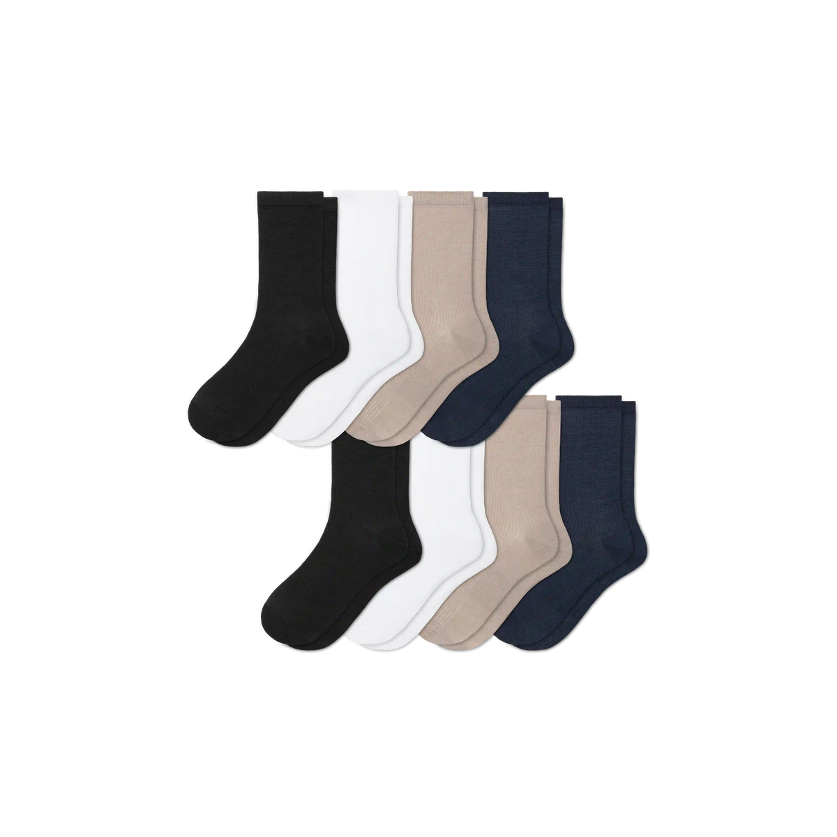 Women's Featherweight Rib Half Calf Sock 8-Pack