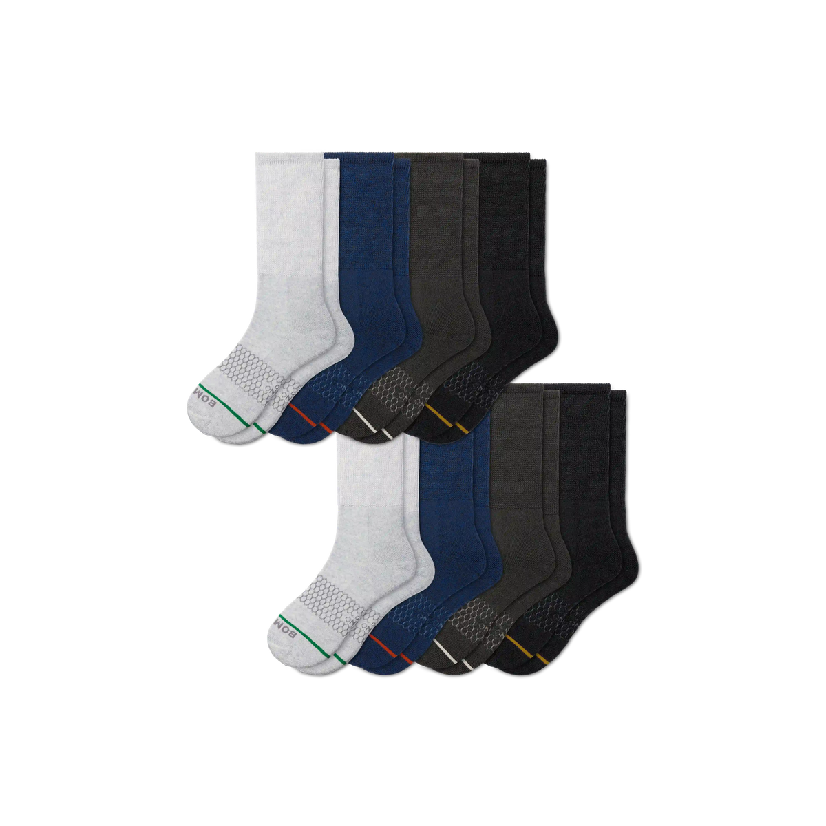 Women's Merino Wool Blend Wide Calf Sock 8-Pack
