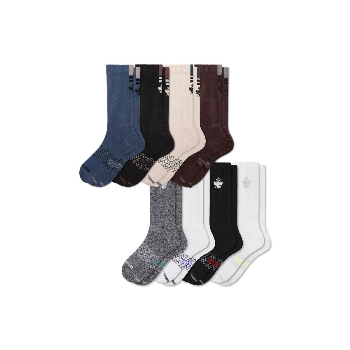 Men's All Sport Calf Sock 8-Pack