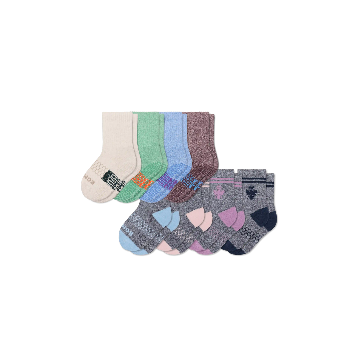 Junior Gripper Calf Sock 8-Pack