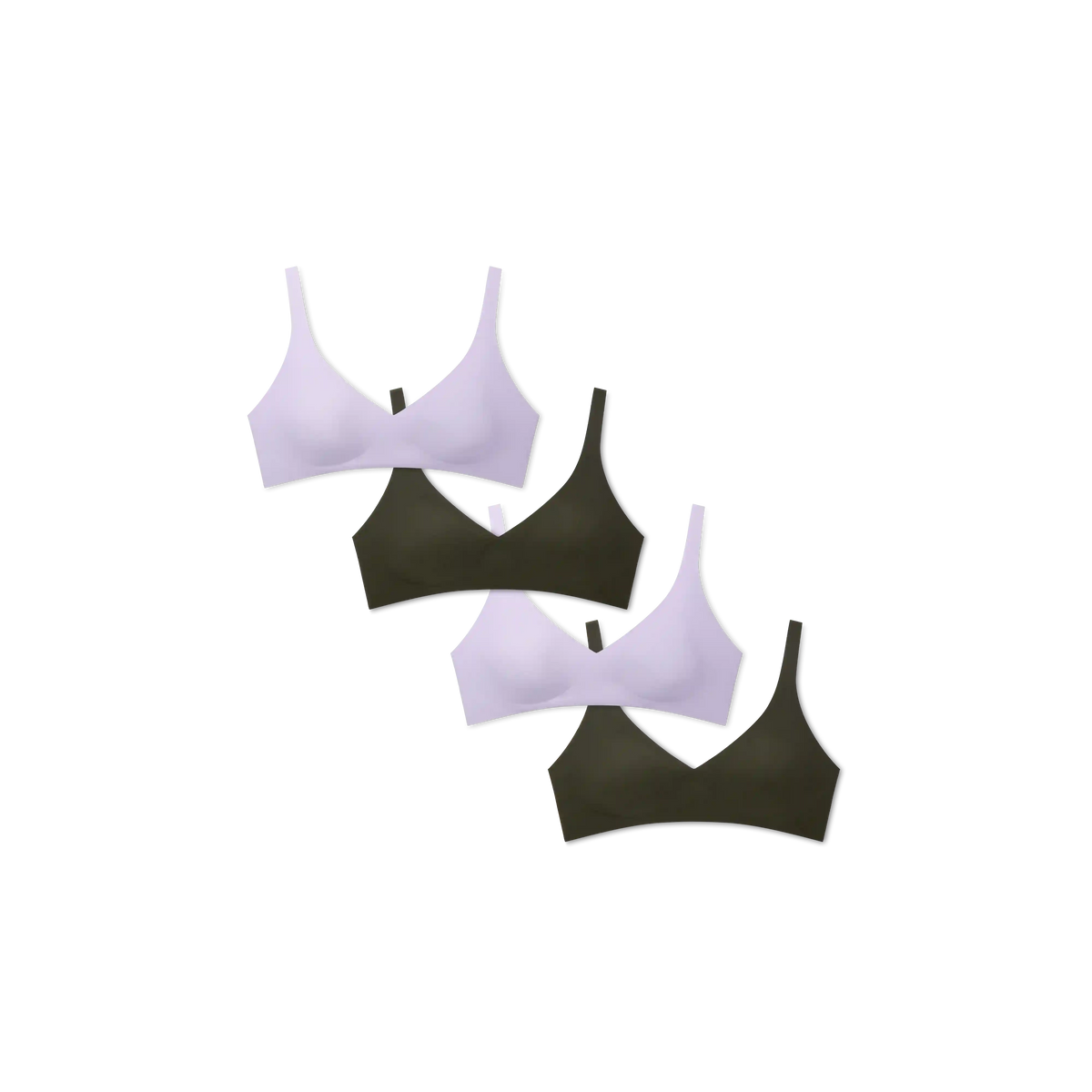 Women’s No Show Plunge Bralette 4-Pack