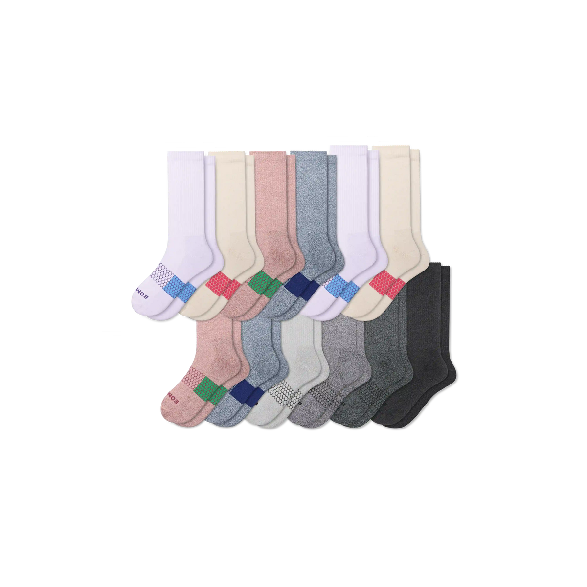 Women's Solids Calf Sock 12-Pack